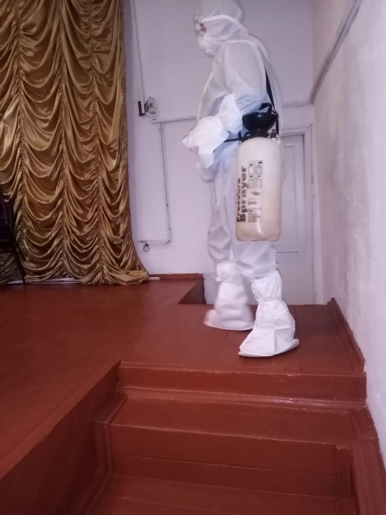 МЕКТЕП ҒИМАРАТЫНДАҒЫ "ДЕЗИНФЕКЦИЯЛЫҚ" ЖҰМЫСТАР!